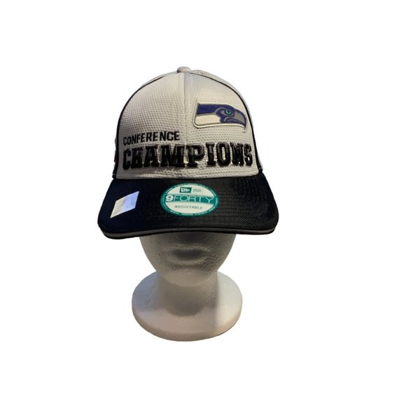 New Era Seattle Seahawks Hat 9FORTY NFC Conference Champions Adjustable NFL - Picture 1 of 9